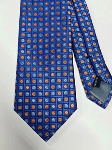 JOHN W. NORDSTROM Italy Blue Classic Preppy Silk Men's Tie 59"X3" - Picture 1 of 6