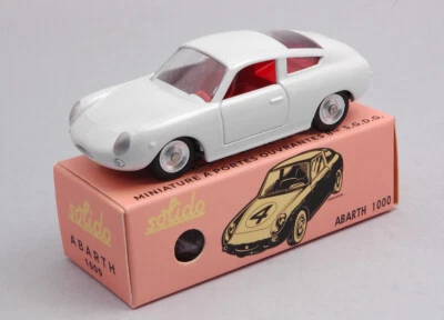 MODELLINO AUTO STATICO SOLIDO FIAT ABARTH 1000 BIANCO CLUB MODELLISMO SCALA 1:43 - Immagine 1 di 2