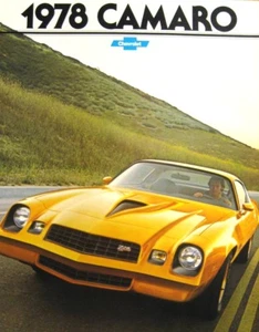 1978 Camaro Brochure RS LT Z28 Originale NUOVO DI ZECCA - Foto 1 di 5