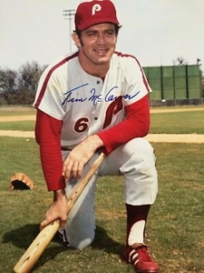 FOTO CARDENALES 8X10 FIRMADA AUTOGRAFIADA POR TIM MCCARVER PHILADELPHIA PHILLIES  - Imagen 1 de 1