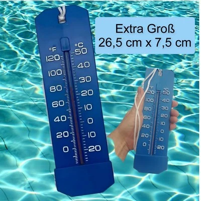 Thermometer Swimming Pool Schwimmbad Poolthermometer Kunststoff Wassertemperatur