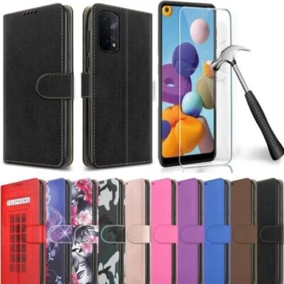 PIXFAB Pour OPPO A57 A77 A16S A54 A74 A94 Étui Portefeuille Cuir Téléphone + Écran