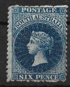 AUSTRALIA - SUR AUSTRALIA SG139 1877 6d AZUL PRUSIANO MTD COMO NUEVO* - Imagen 1 de 1