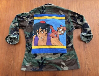 Chaqueta Personalizada Hombre Camuflaje Disney Aladdin Talla Grande Regular Ejército Abu Monkey Foto 1 de 4