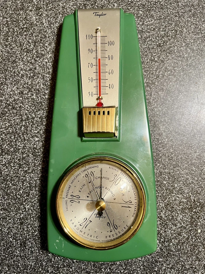 Vintage Mid-Century Atomic Retro 50’s 60’s Thermometer Taylor Rochester  ~RARE~ - Image 1 of 4