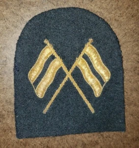 Vintage Royal Navy Signalman Bullion Patch Badge - Picture 1 of 3