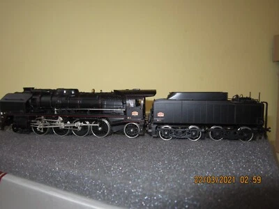 Locomotive Vapeur LEMACO HO-028/1  141 P 184 NOIR  Brass Laiton Fulgurex Metrop - Photo 1/4