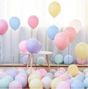 Globos de látex pastel 10-50 globos macarrones color caramelo 5"" 10"" 18"" globos lisos - Imagen 1 de 9