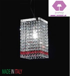 arredamento lampadari ingresso corridoio moderno 1 luce nuovo cristallo joshop - Foto 1 di 2