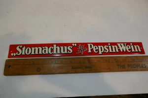 Stomachus Pepsin -Wein Vintage Tin Sign Vintage - Picture 1 of 3
