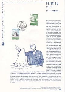 Document philatélique 1er jour 38- 2007 Firminy Loire Le Corbusier - Foto 1 di 1