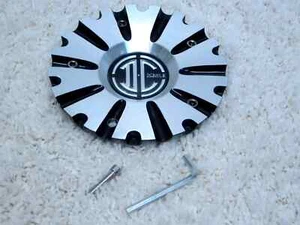 2 CRAVE 261S156-M CUSTOM ALLOY WHEEL BOLT ON METAL CENTER CAP #2D-4 - Picture 1 of 2