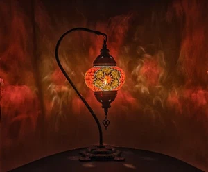 Rote orangen Schwan stern Mosaiklampe Große L Handgefertigt Orientalisch - Bild 1 von 1