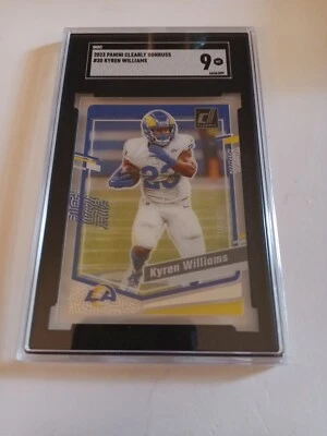 Kyren Williams 2023 Panini Clearly Donruss #30 Los Angeles Rams - Image 1 of 3