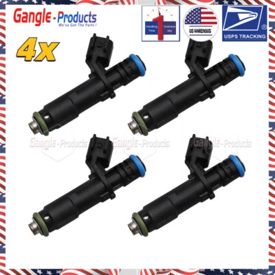 4x Inyector de combustible 4593986AB para Jeep Compass 2017-2021 / Cherokee 2014-18 2,4 L Foto 1 de 4