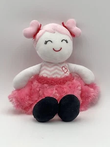 Baby Starters Pink & White Polka Dot Dress Plush Doll Lovey Shoes bows - Picture 1 of 7