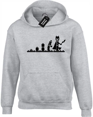 EVOLUTION OF BAT HOODY HOODIE BRICKS FAN DESIGN GIFT FOR MAN BIG SIZES TALL 3XL - Image 1 of 4