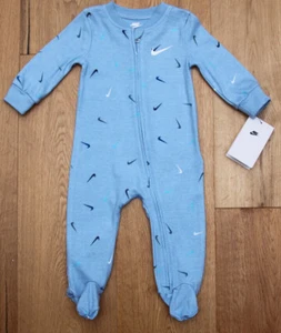 Nike Baby Boy Footed Coverall ~ Cobalt Bliss Blue ~ - Picture 1 of 3
