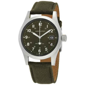 Hamilton Khaki Field Mechanical Green Dial Men's Watch H69439363 - Picture 1 of 3