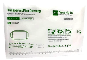 Neu Heils Transparent Film Dressings 6"X8"  #NT15201 - LOT of 9 EXP.2026 - Picture 1 of 2