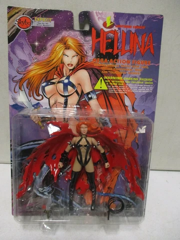 Skybolt Hellina Mega Action Figure Red Cape Variant Cover