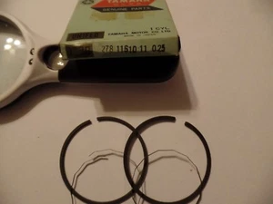 NOS OEM YAMAHA PISTON RINGS SET 1st .25 R5 70 71 72 278-11610-11 - Picture 1 of 2