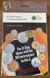 Royal Mint Coins 40th Anniversary Of Decimalisation 2011 In Unopened Condition - Picture 1 of 2