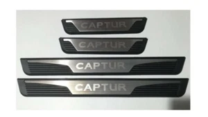 DOOR SILL SCUFF PROTECTOR PLATES SUITABLE FOR CAPTUR MK1 2012 -2019 LOGO CP003 - Picture 1 of 11