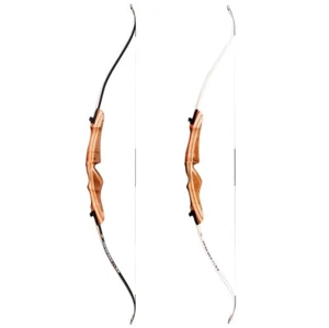 48-70''Recurve Bow 16-38Lbs Traditional Wood Riser Right Hand User Archery Shoot - Picture 1 of 8