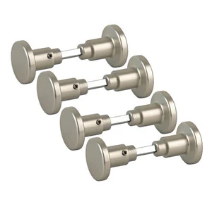 4x Zimmertür Knopfdrücker Türknopf Aluminium Türknauf Türgriff Beschläge drehbar - Bild 1 von 5