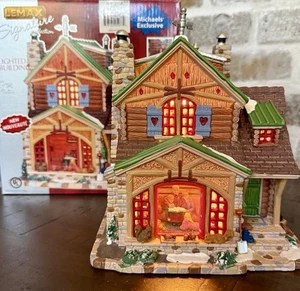 Lemax COZY CABIN Signature Collection Lighted Porcelain Building 2010 Retired - Picture 1 of 17