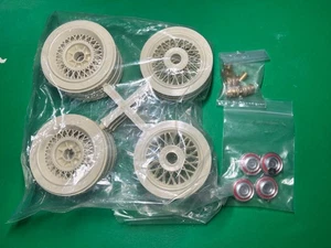 POCHER 1/8 K91 MERCEDES PLASTIC WIRE WHEELS & BRASS HUBS - Picture 1 of 1