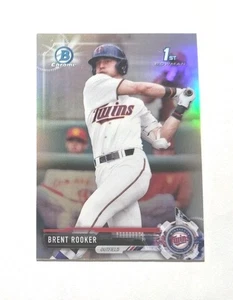 2017 Bowman Draft Refractor #BDC122 Brent Rooker 1st (ATHLETICS) ! - Picture 1 of 3