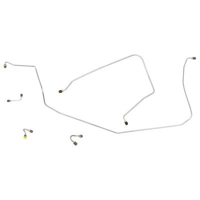 Chevrolet Chevy Corvette 1967 disco eléctrico juego de línea de freno delantero kit de 5 piezas inoxidable Foto 1 de 4