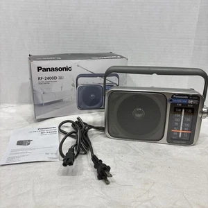 PANASONIC RF-2400D Portable AM/FM 2 Band, Battery AC Power Analog Radio With Box - Picture 1 of 9