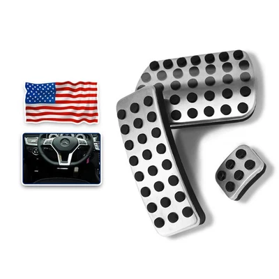 Footrest Gas Brake  Pedal Cover For Mercedes-Benz A180 A220 A250 A45 AMG 14-16 Foto 1 de 4