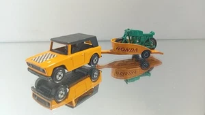 Matchbox Lesney Superfast Two Pack TP8 Field Car With Honda Motorcycle Excellent - Imagen 1 de 15