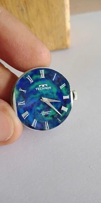 LAPIS Stone Dial_Technos 17j QUEEN Extra For Ladies, manual winding! - Image 1 of 4