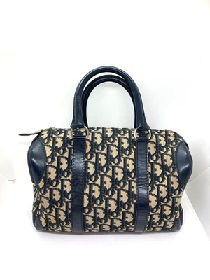 二手迪奥 Trotter Oblique 25 厘米波士顿包手提包 28315 — 第 1/4 张图片