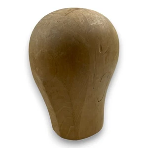 Holz Perückenkopf Vintage – Schaufenster Hutständer Deko Kopf Holzfigur - Bild 1 von 6