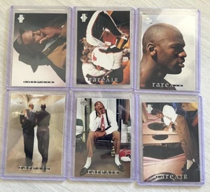 Michael Jordan Rare Air Card Lot (6) NM And The Rare Air Paperback Book! - Bild 1 von 13