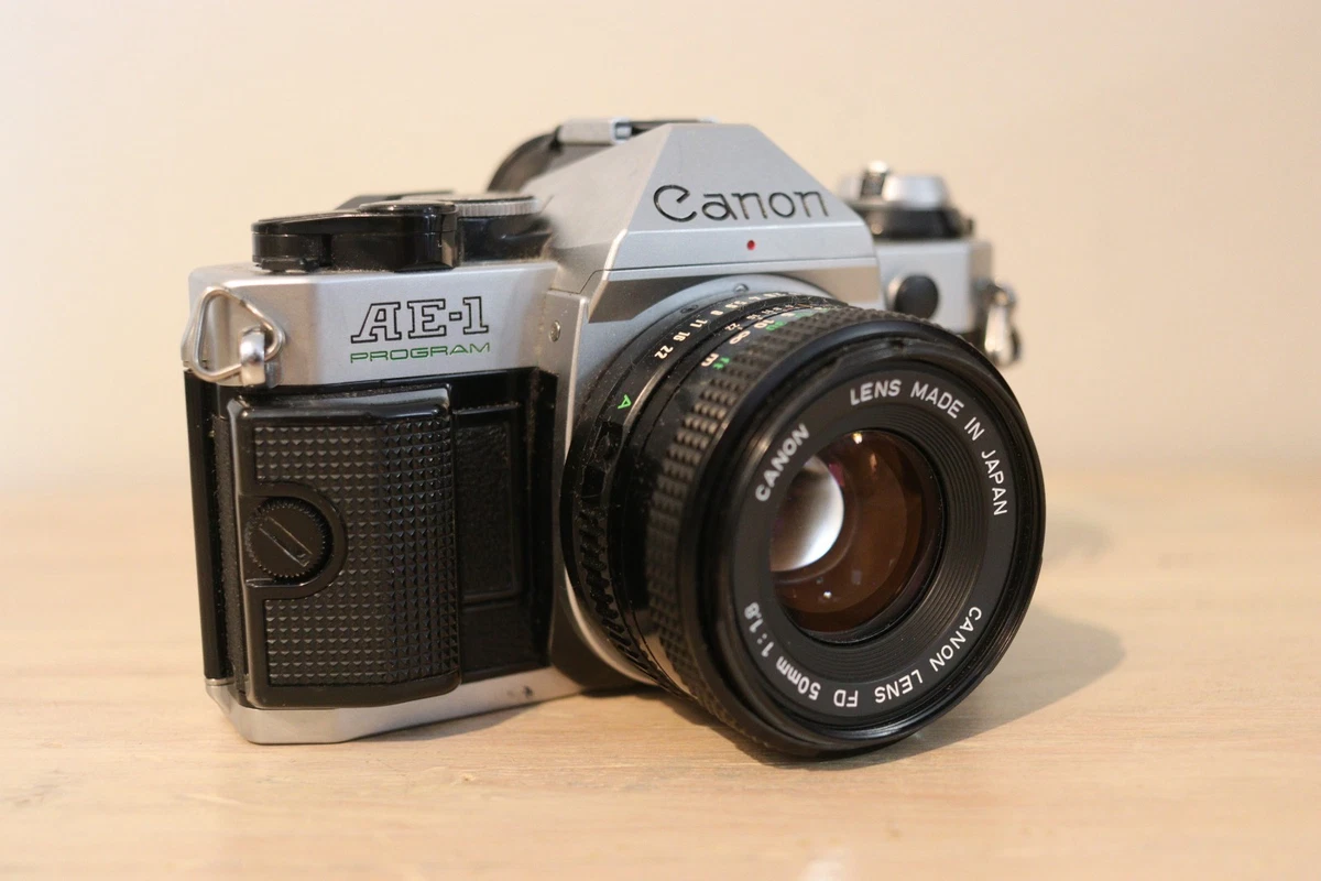 RtCanon AE-1 Program 美品 Canon AE-1 Program 35mm SLR Film Camera w/ 50mm f/1.4 FD Lens
