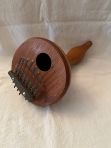 Beautiful African Style Kalimba Gourd Thumb Piano Instrument 🎶Circa 1980's - Picture 1 of 8