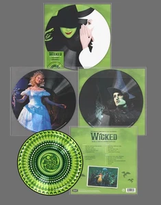 WICKED - Broadway Cast DOUBLE ALBUM VINYL PICTURE DISC + ZOETROPE - Limited 2025 - Picture 1 of 4