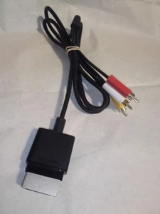 Official OEM Microsoft Xbox 360 AV Composite Audio/Video Cable RCA - Picture 1 of 5