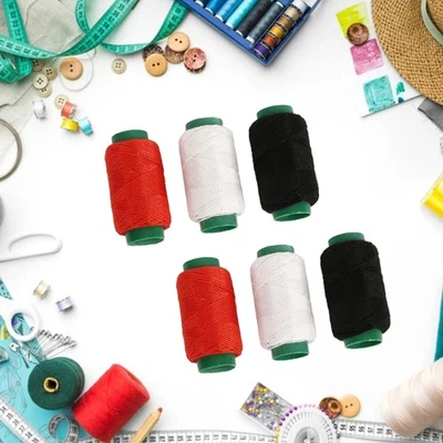 3/6 Spool Polyester Sewing Thread for Sewing Machine Hand Stitching Embroidery - Image 1 of 4