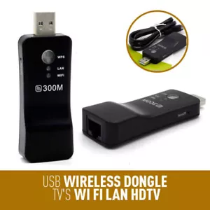 Neu für Samsung Smart TV Wireless LAN Adapter WiFi Dongle RJ-45 Ethernet KabelE1 - Bild 1 von 9