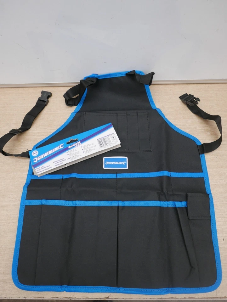 DELANTAL DE TRABAJO LIGERO DE MÚLTIPLES BOLSILLOS SILVERLINE 282513 Foto 1 de 1