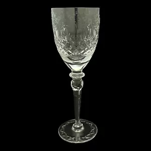 Rogaska Wasserkelch Gallia geschliffenes Kristallglas 9 1/4 florales Design - Bild 1 von 7
