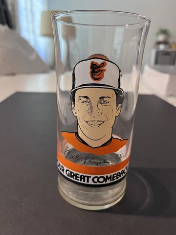Cal Ripken Jr. #8 Baltimore Orioles Drink Glasses - Collectible 1985 MLB Cover
